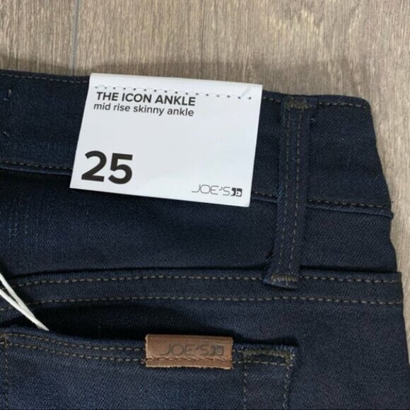 Revolve Joe's Jeans Women's Icon Skinny Ankle Jeans Mid Rise Denim Dark Wash - Picture 11 of 15